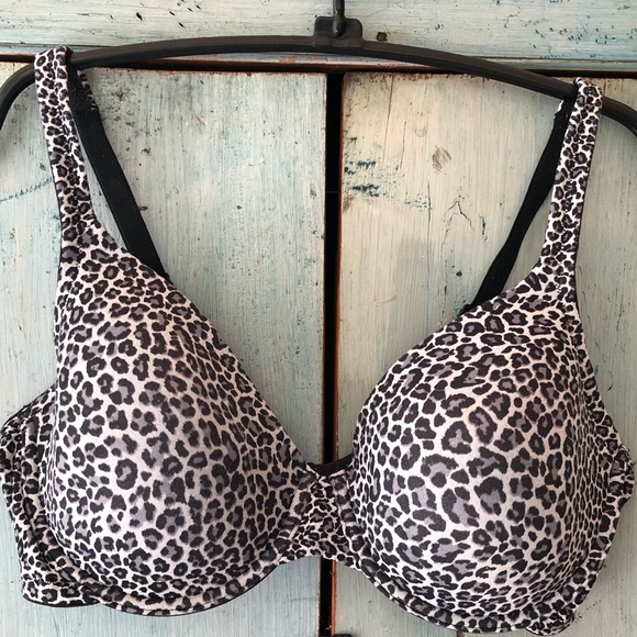 Soma Other - Soma smooth soft cup underwire black, white, gray animal print bra, Size 38D